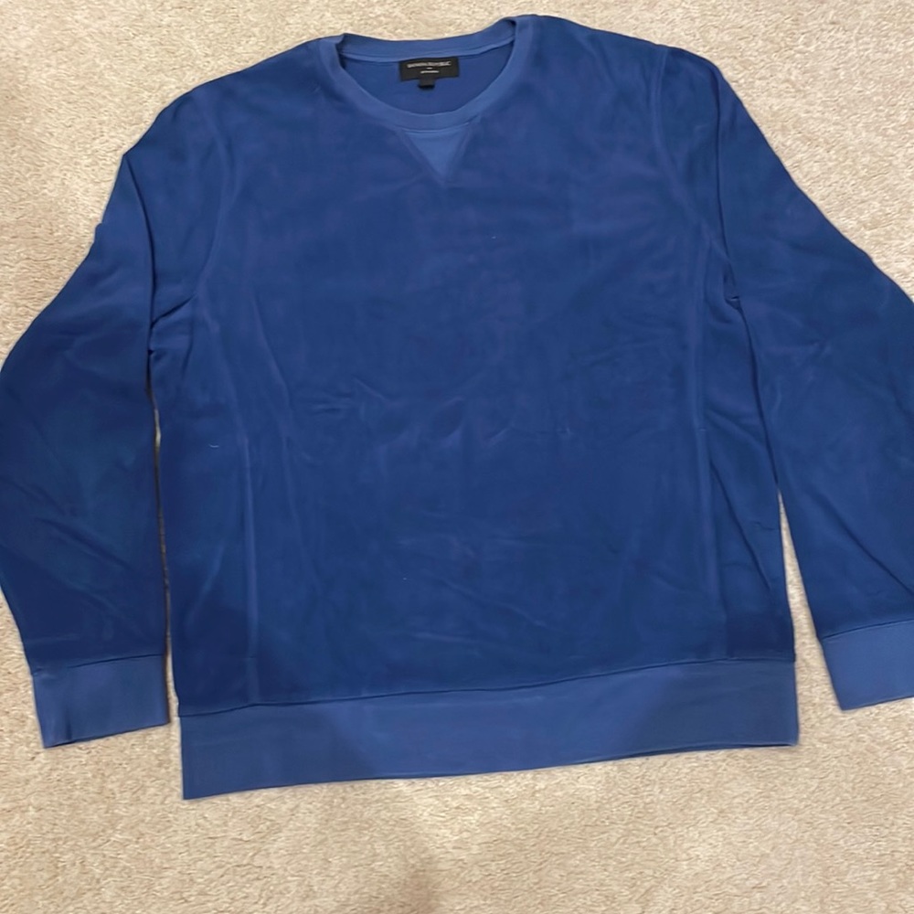 Banana republic men’s, large, fleece, ultra warm, blue color